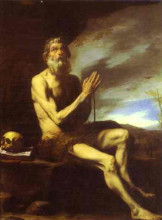 Картина "st. paul the hermit" художника "рибера хосе де"