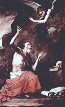 Копия картины "st. jerome and the angel of judgement" художника "рибера хосе де"