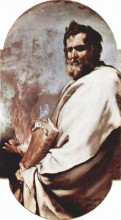 Репродукция картины "saint elias" художника "рибера хосе де"