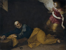 Картина "st. peter freed by an angel" художника "рибера хосе де"