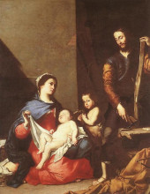 Картина "the holy family" художника "рибера хосе де"