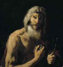 Репродукция картины "st. jerome penitente" художника "рибера хосе де"