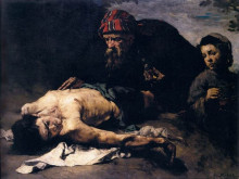 Картина "the good samaritan" художника "рибо теодюль"