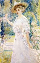 Картина "a summer portrait" художника "рид роберт льюис"