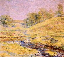 Картина "landscape with stream" художника "рид роберт льюис"