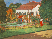 Репродукция картины "manor-house at k&#246;rtv&#233;lyes" художника "рипль-ронаи йожеф"