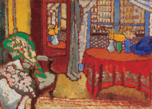 Копия картины "parisian interior" художника "рипль-ронаи йожеф"