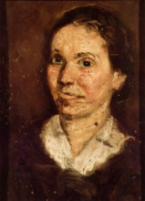 Репродукция картины "head of a woman" художника "рихард герстль"