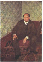 Копия картины "portrait of arnold schonberg" художника "рихард герстль"