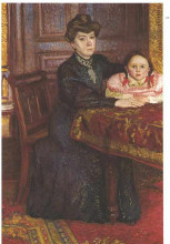 Репродукция картины "double portrait of matilda and gertrude schonberg" художника "рихард герстль"