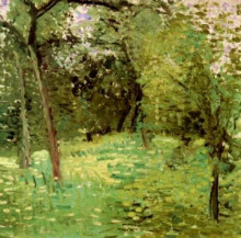 Картина "flowering meadow with trees" художника "рихард герстль"