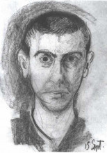 Копия картины "self-portrait" художника "рихард герстль"