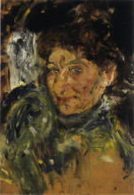 Копия картины "portrait of mother, maria gerstl, unfinished" художника "рихард герстль"
