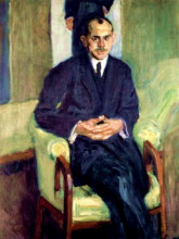 Копия картины "portrait of a seated man" художника "рихард герстль"