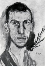 Репродукция картины "self-portrait" художника "рихард герстль"