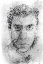 Репродукция картины "self-portrait" художника "рихард герстль"