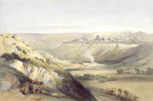 Картина "jerusalem from the mount of olives" художника "робертс дэвид"