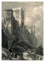 Репродукция картины "torre de comares 1832 david roberts" художника "робертс дэвид"