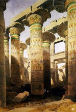 Копия картины "architecture and art of the great temple of karnak. city of thebes. egypt." художника "робертс дэвид"