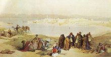 Репродукция картины "general view of suez" художника "робертс дэвид"