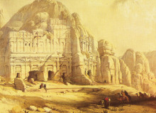Репродукция картины "pelra. views of the eastern end of the valley" художника "робертс дэвид"