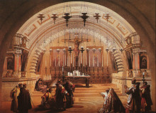Копия картины "the exterior of the holy sepulchre and calvary" художника "робертс дэвид"