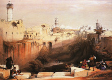 Копия картины "the pool of bethesda" художника "робертс дэвид"