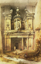 Копия картины "views of fa-khasne, petra" художника "робертс дэвид"