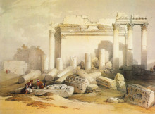 Копия картины "portion of the eastern portico" художника "робертс дэвид"