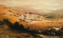Картина "view of nazareth" художника "робертс дэвид"