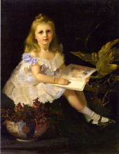Репродукция картины "louise, daughter of the hon. l. i. smith" художника "робертс том"