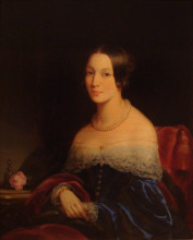 Копия картины "portrait of julia feodorovna kurakina" художника "робертсон кристина"