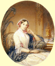Картина "portrait of grand duchess maria nikolaevna" художника "робертсон кристина"