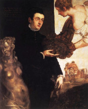 Репродукция картины "portrait of ottavio strada (attributed)" художника "робусти мариетта"