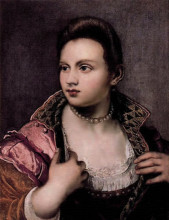 Картина "venetian woman (attributed)" художника "робусти мариетта"