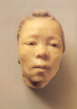 Копия картины "mask of hanako, the japanese actress" художника "роден огюст"