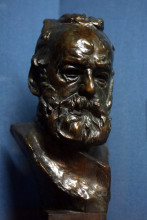 Репродукция картины "bust of victor hugo" художника "роден огюст"