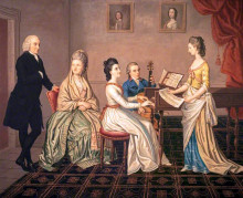 Репродукция картины "james erskine, lord alva, and his family" художника "аллен дэвид"
