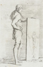 Копия картины "youth with an effigy of diana of ephesus" художника "роза сальватор"