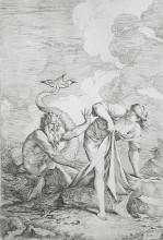 Репродукция картины "glaucus and scylla" художника "роза сальватор"