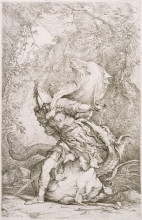 Репродукция картины "jason and the dragon" художника "роза сальватор"