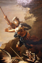 Репродукция картины "san giorgio e il drago" художника "роза сальватор"