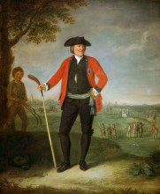 Копия картины "william inglis, surgeon and captain of the honourable company of edinburgh golfers" художника "аллен дэвид"