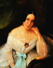 Копия картины "portrait of a woman" художника "розенталь константин даниэль"