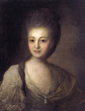 Репродукция картины "portrait of alexandra struiskaya" художника "рокотов фёдор"