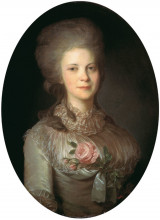 Картина "portrait of varvara nikolaevna surovceva" художника "рокотов фёдор"