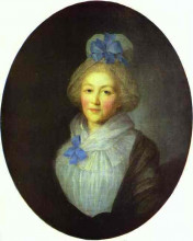 Репродукция картины "portrait of princess a.a.dolgorukaya" художника "рокотов фёдор"