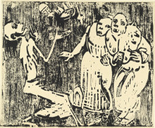 Картина "death as a juggler (revolution)" художника "рольфс кристиан"