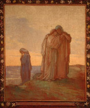 Копия картины "noem&#237; y sus hijastras" художника "ромеро де торрес хулио"