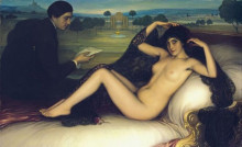 Картина "venus of poetry" художника "ромеро де торрес хулио"
